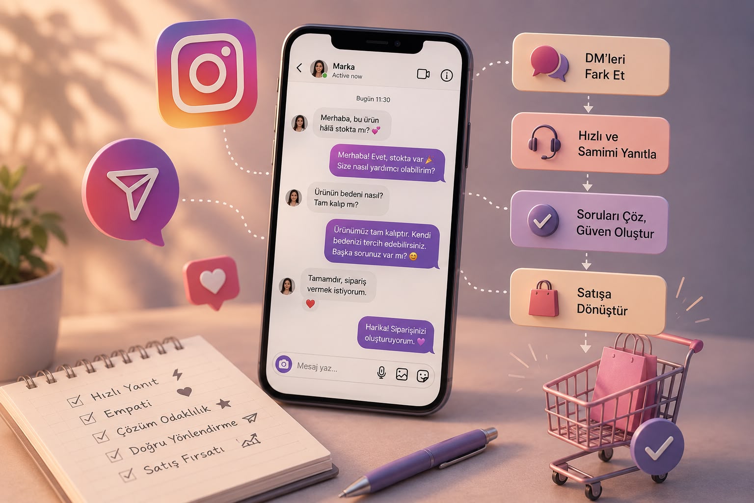 Sosyal Ticarette Müşteri Desteği: Instagram DM'lerini Satış Fırsatına Dönüştürme Rehberi