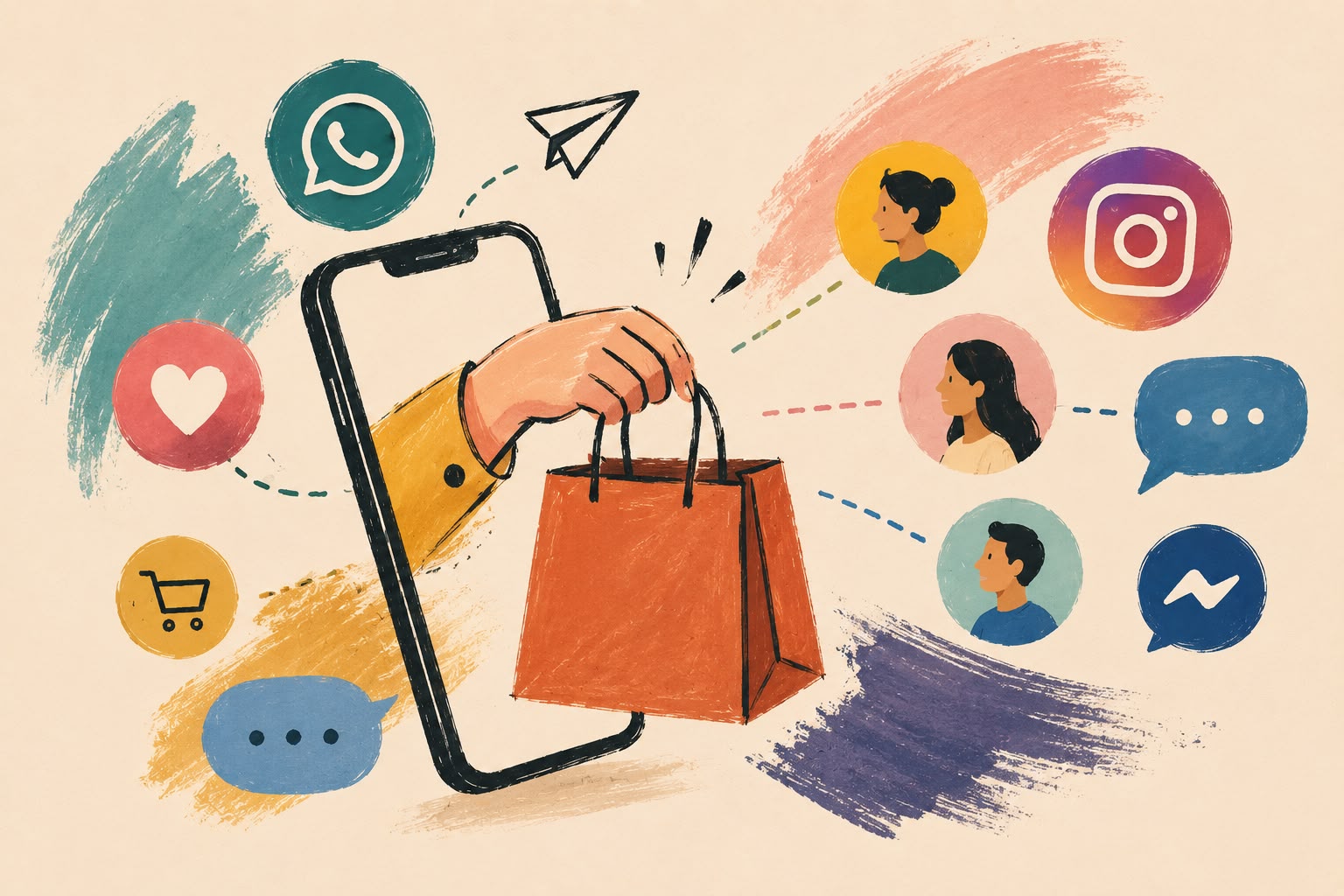 Sosyal Ticaret (Social Commerce) Nedir? Mesajlaşma Uygulamalarıyla Satış Yapma Rehberi