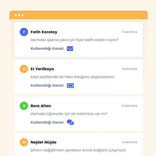 Infoset Omnichannel Müşteri Desteği, Yardım Masası